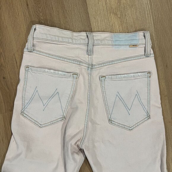 Mother Jeans The Tomcat Ankle Dunked In Trouble Light Pink Size 26 - Picture 11 of 12